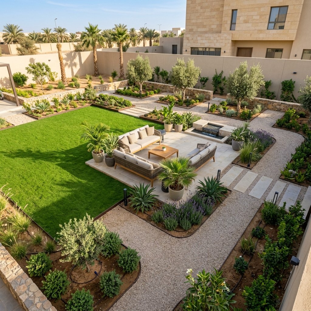تصميم حدائق بجازان