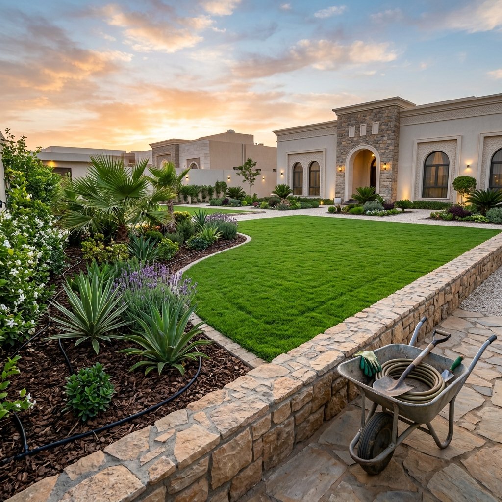 تنسيق حديقة ناجح بجازان